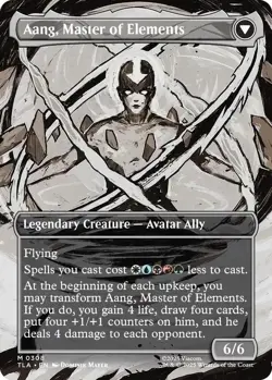 Avatar Aang (Borderless) - 308 - NM Foil Avatar: The Last Airbender (TLA) - Image 2