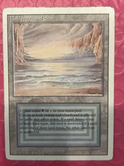 MTG Underground Sea Revised Dual Land HP - Image 4