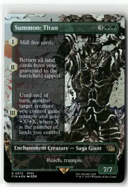 Summon: Titan (Borderless) Final Fantasy Foil R 0373 - Image 1