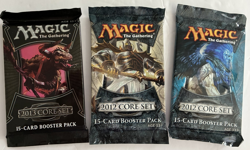 MTG 2012 Core Set (2) & 2013 (1) New Factory Sealed Booster Packs - Image 1