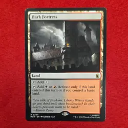 Wizards of the Coast MTG Dark Fortress Full Art 0264 Rare Land EN - Image 1