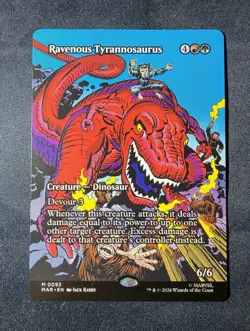 Magic: The Gathering Ravenous Tyrannosaurus 0093 MAR Rare Alt Art Reg EN 2026 - Image 1