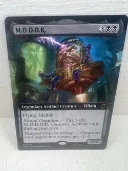 MTG Marvel Super Heroes MODOK Extended Art Foil - Image 1