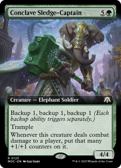 Conclave Sledge-Captain (Extended Art) [March of the Machine Commander] Near Mi - Image 1