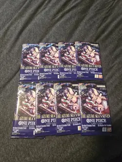 One Piece TCG The Azure Sea’s Seven OP-14 Loose Booster Pack Lot Of 8! Sealed! - Image 1