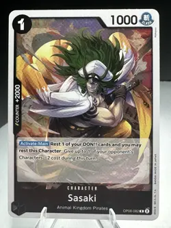 One Piece OP08 Two Legends Sasaki Jozu Electrical Luna Rare 3 Card Lot NM - Image 3