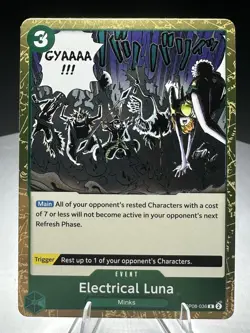 One Piece OP08 Two Legends Sasaki Jozu Electrical Luna Rare 3 Card Lot NM - Image 4