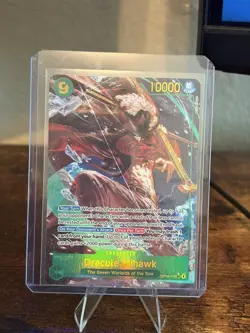 Bandai Dracule Mihawk Seven Warlords Secret Rare Alt Art Foil OP14-119 10000 - Image 1