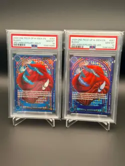 One PIECE OP14-EB04 AZURE SEA'S SEVEN Buggy Gold / Silver SP PSA 10 Sequential - Image 1