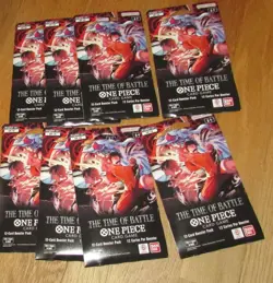 Lot 8 Sealed One Piece The Time of Battle TCG Booster Packs OP-16 - Image 1