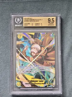 One Piece TCG Prb02 Trafalgar law Op10-119 SP Graded BGS 9.5 psa, rare luffy - Image 1