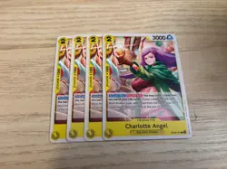 OP08-101 Playset 4 x Charlotte Angel English C One Piece TCG Card Game - Image 1