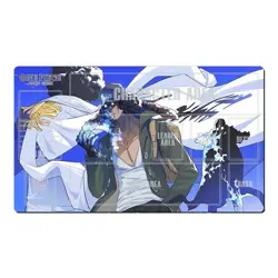 One Piece Kuzan Blue Playmat CCG OPCG TCG O-P Trading Card Game Deskmat Mousepad - Image 1