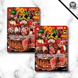 *PREORDER* Monkey D. Luffy P-159 Gold + Silver – One Piece Promo 29° Annyversary - Image 1