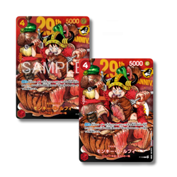 *PREORDER* Monkey D. Luffy P-159 Gold + Silver – One Piece Promo 29° Annyversary - Image 2