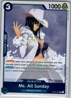 Ms. All Sunday OP01-079 English Romance Dawn - One Piece Card - NM - Image 1