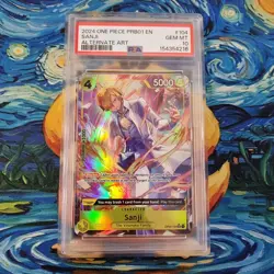 Sanji PSA 10 Graded PRB01 104 Alternate Art English One Piece Card - Image 1