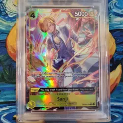 Sanji PSA 10 Graded PRB01 104 Alternate Art English One Piece Card - Image 2