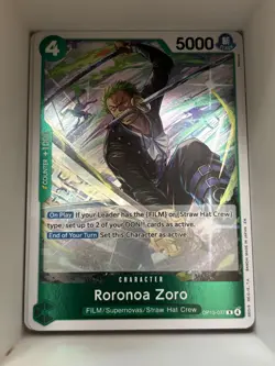 OP13-037 Roronoa Zoro English R One Piece TCG Card Game - Image 1