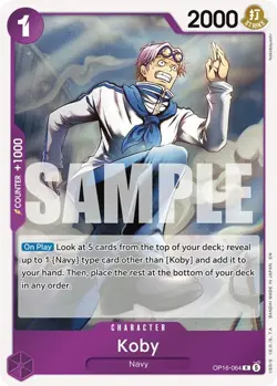 Koby OP16-064 Rare Foil The Time of Battle One Piece Card Game NM - Image 1