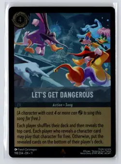 Let's Get Dangerous #198/204 Winterspell Foil Disney Lorcana - Image 1