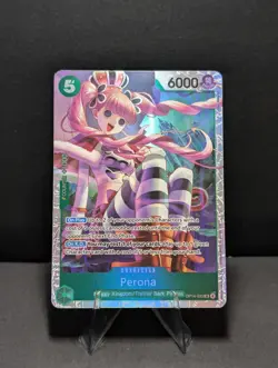 Perona OP14-033 Foil Super Rare SR Azure Sea's Seven One Piece TCG - Image 1