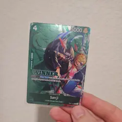 Sanji (Winner Pack 2025 Vol. 1)EB01-014 One Piece Promotion Cards 4 Card Playset - Image 3