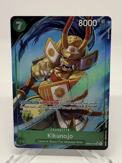 Bandai One Piece Card Game Kikunojo EB04-012 Super Rare Alt Art Foil EN - Image 1