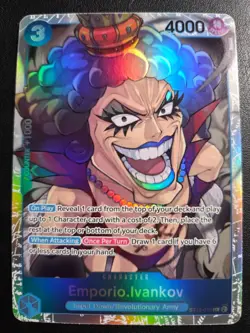 Emporio.Ivankov ST12-010 SR ONE PIECE Tcg Card Game NM BLUE Starter Deck 12 - Image 1