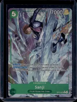 Sanji (Alt Art) OP13-027 R Carrying on His Will - ONE PIECE Card Game ENGLISH NM - Image 1