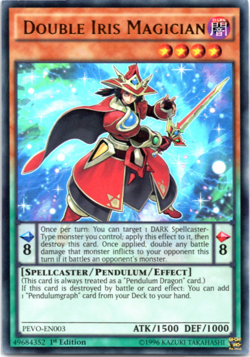 Double Iris Magician PEVO-EN003 Ultra Rare 1st Edition Yugioh - Image 1