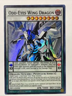 Yu-Gi-Oh! Odd-Eyes Wing Dragon 1st Edition Super Rare DIFO-EN098 - Image 1