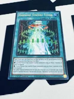 Yugioh Harmonic Synchro Fusion MZMI-EN035 1st Edition Ultra Rare - Image 1