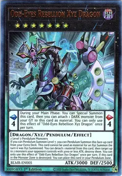 Yugioh: Odd-Eyes Rebellion Xyz Dragon - BLMR-EN005 Ultra Rare 1st Edition NM - Image 1