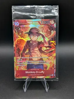 One Piece TCG Monkey D Luffy ST10-006 SR Treasure Booster Set Promo Sealed - Image 1