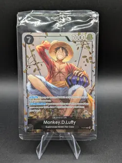 Monkey.D.Luffy Tin Pack Set Vol 2 P-075 One Piece Promo Card Sealed - Image 1