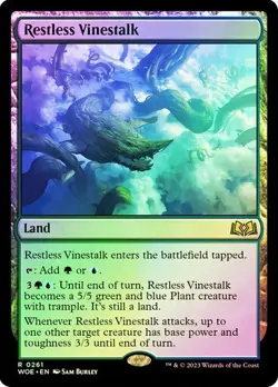 MTG - Restless Vinestalk - Foil - WOE - Magic the Gathering - Image 1