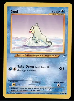 Pokemon Card Seel Neo Destiny 81/105 LIGHTLY PLAYED Non-Holo Common TCG!!!!!!!!! - Image 1