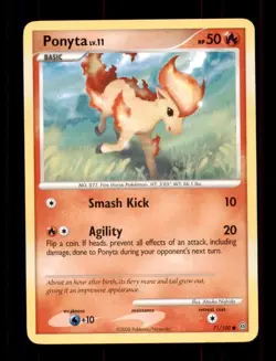 3X Pokemon Card Ponyta Sandstorm 71/100 MODERATELY PLAYED Non-Holo Common TCG!!! - Image 1
