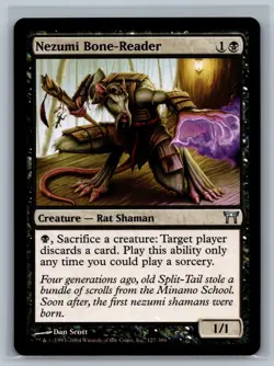 Magic MTG Champions of Kamigawa Nezumi Bone-Reader #127/306 TCG CCG - Image 1