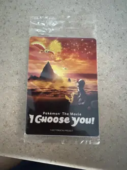 2017 Pokemon The Movie I Choose You Ash's Pikachu Promo Sealed Pack - 3 Cards - Image 1