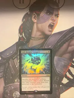 LICH-KNIGHTS' CONQUEST Magic the Gathering MTG Wilds of Eldraine Foil Promo - Image 1