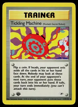 Pokemon Card - Tickling Machine Gym Heroes 119/132 Uncommon 1st Edition - Image 1