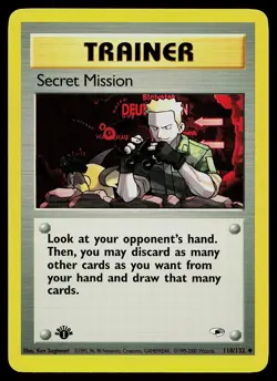 Pokemon Card - Secret Mission Gym Heroes 118/132 1st Edition Uncommon - Image 1