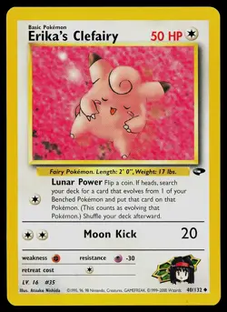 Pokemon Card - Erika's Clefairy Gym Challenge 40/132 Unlimited Uncommon - Image 1