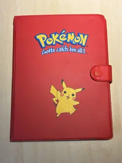 Vintage 1999 Pokemon Pikachu Gotta Catch Em All 4 Pocket Trading Card Binder 👾 - Image 1