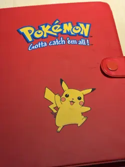Vintage 1999 Pokemon Pikachu Gotta Catch Em All 4 Pocket Trading Card Binder 👾 - Image 2
