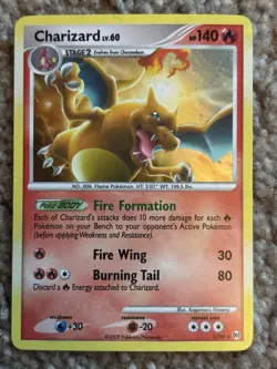 Pokemon TCG Charizard 1/99 Arceus Holo Holo Rare Stage 2 HP 140 Eng 2009 - Image 1