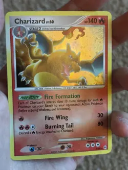 Pokemon TCG Charizard 1/99 Arceus Holo Holo Rare Stage 2 HP 140 Eng 2009 - Image 4