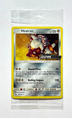 Pokemon TCG Heatran 88/156 Promo S&M Ultra Prism Stamped Sealed Holo Bleed - Image 1